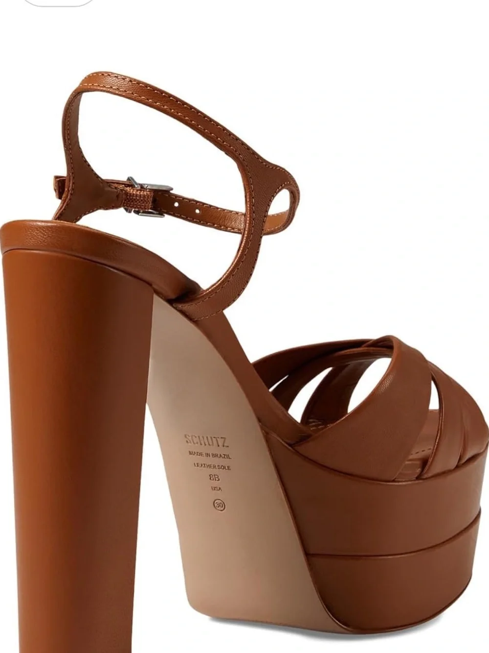 SCHUTZ Keefa Platform Sandal - Tan Brown